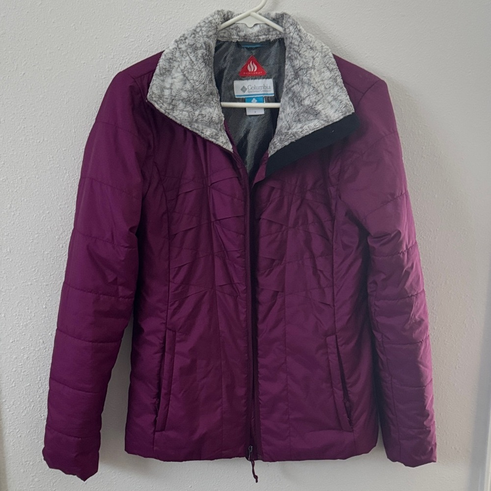 Columbia Women's Plum Puffer Omni-Heat Fleece-Lined Collar Jacket